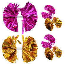 6St Duurzame Metallic Pom Poms Met Handvat Voor Wedstrijd En Show