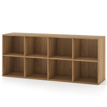 Bücherregal mit 8 Fächern, freistehendes Aufbewahrungsmöbel