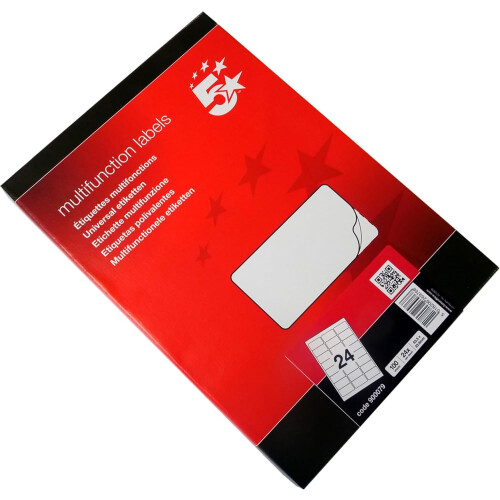 Multipurpose Labels 64x34mm White (Pack of 2400)