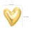 30Pcs Gold Heart Push Pins Plastic Flatback Thumbtacks for Cork Boards 2