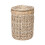Brown Rattan Round Linen Basket 4