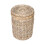 Brown Rattan Round Linen Basket 5