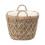 Brown Rattan Oval Handled Laundry Basket 3