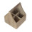 Oak Effect Wooden Square 4 Section Cutlery Holder 5