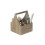 Oak Effect Wooden Square 4 Section Cutlery Holder 6