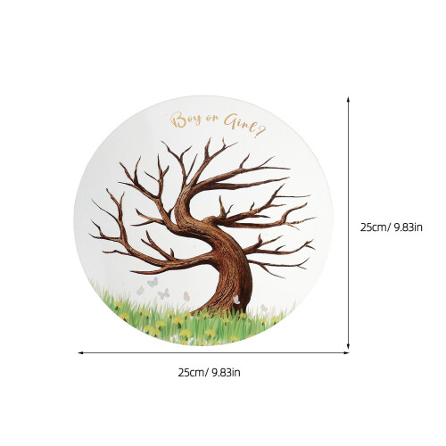 1Set Baby Shower Fingerabdruck Baum 1