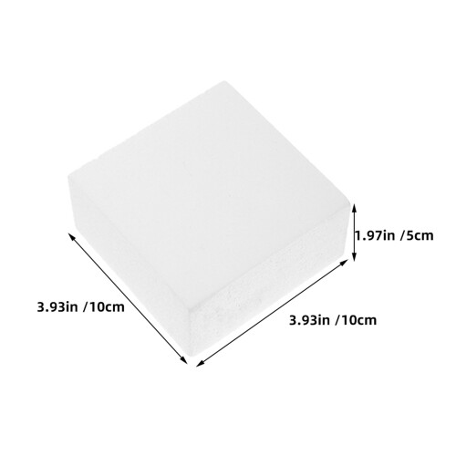 16Pièces Blocs De Mousse Carrés Blancs Pour Modelage DIY Sculptures 1