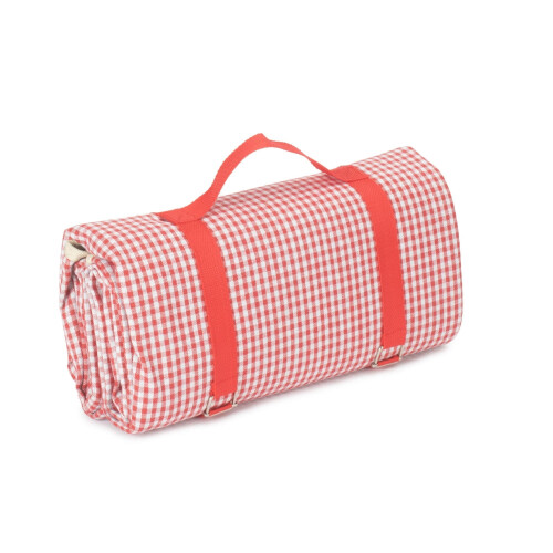 Red and White Gingham Picnic Blanket 1