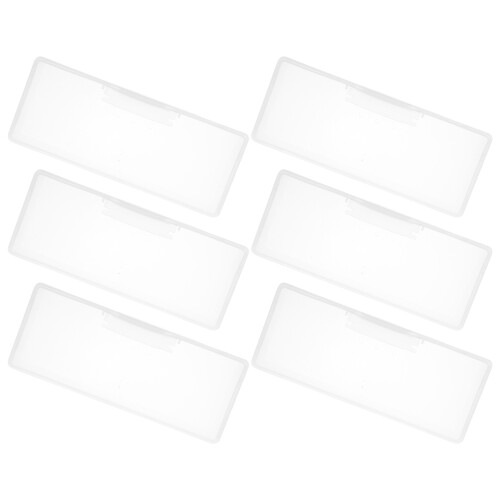 6Pcs Compact Plastic Nail Art Tools Carrying Case for Home Use