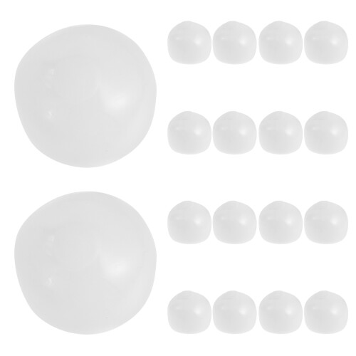 20St Wit Tpr Stressbal Met Stopper Voor DIY Sensorisch Speelgoed