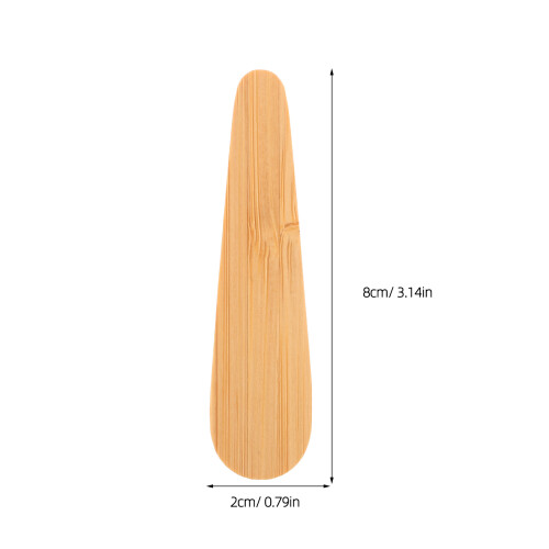 10Pièces Spatules Cosmétiques Bambou Beige Mixage 1