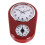 (Red) Simple Creative Kitchen Timer Clock Acrylic Silent Movement Wall Clock for Home 1