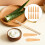 10Pièces Spatules Cosmétiques Bambou Beige Mixage 11