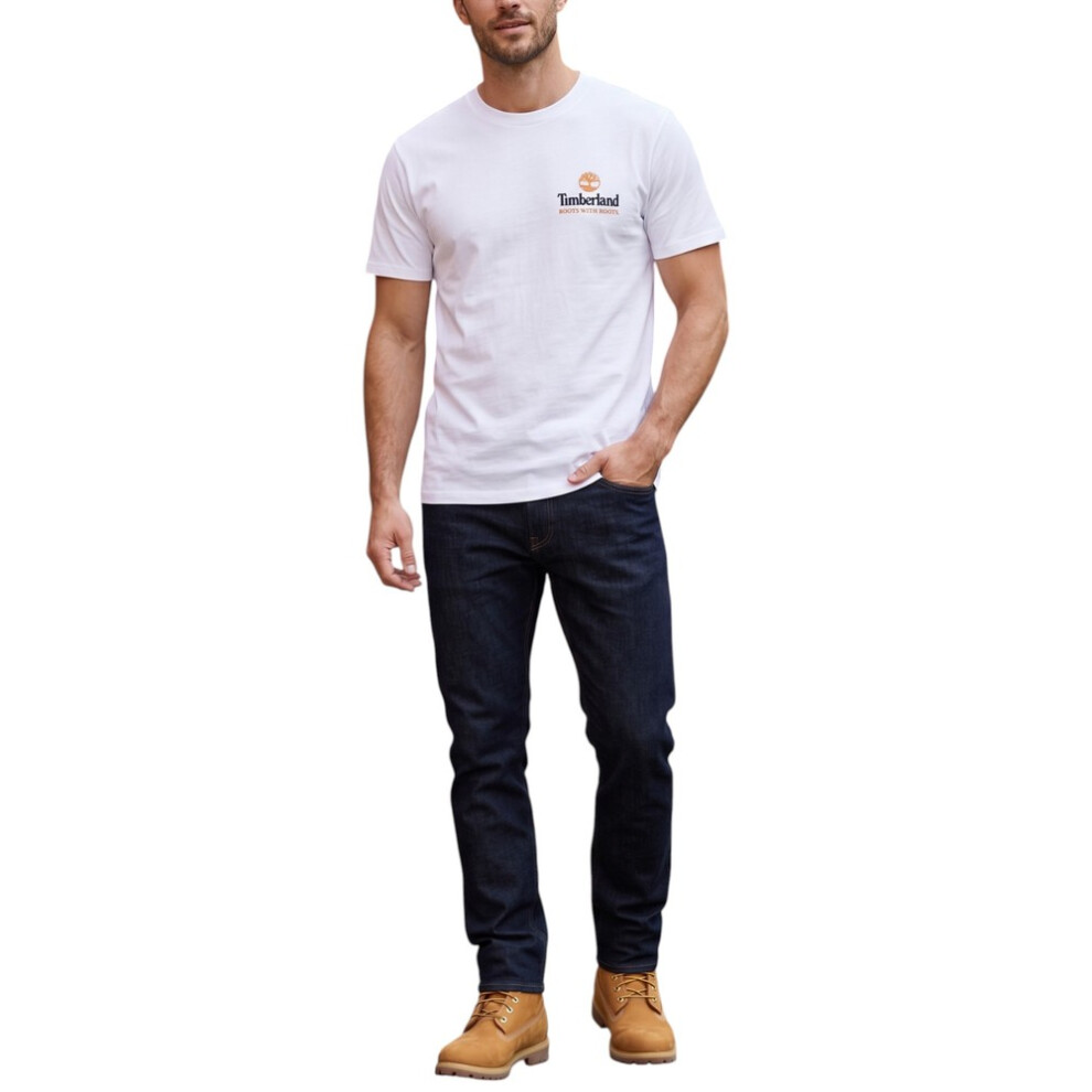 Timberland (White, M) Mens T Shirts Casual Summer Top