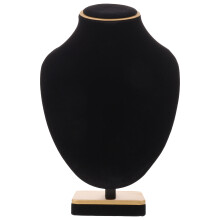 Stable Velvet Mannequin Jewelry Bust Stand for Necklace Showcases