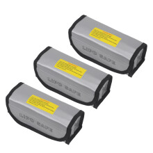 3Pcs Silver Fireproof Lipo Battery Bags Aluminum Foil Explosion Proof