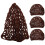 4Pcs Soft Mesh Hair Net Cap Coffee Polyester Handwoven Sleep Hair Wrap 1