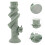 Fossile Säule Aquarium Resin Graue Römische Statue 5
