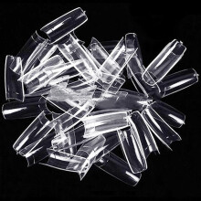 Pack of 500 Clear Acrylic Nail Tips UV Gel False
