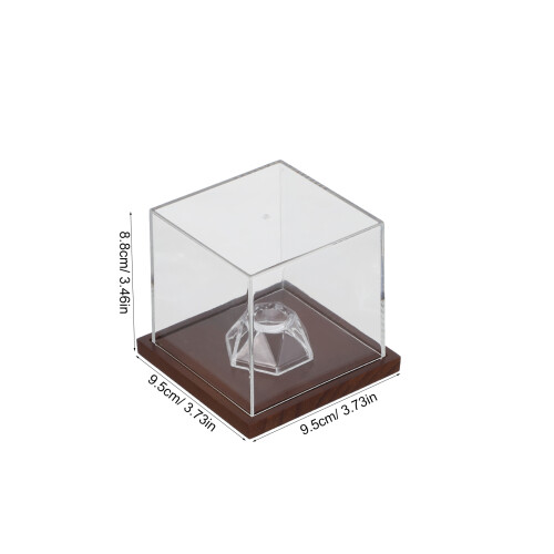 Golfball Display Box Mit Holzsockel, Klar Und 1