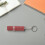 Red Metal Perfume Atomizer Bottle Rhinestone Keychain Leakproof 3