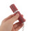 Red Metal Perfume Atomizer Bottle Rhinestone Keychain Leakproof 7