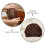 4Pcs Soft Mesh Hair Net Cap Coffee Polyester Handwoven Sleep Hair Wrap 4