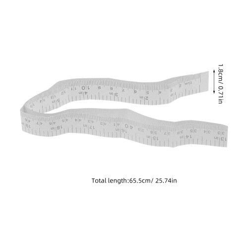 Weißes Papiermessband Einseitig Für Körper- & Schneiderarbeit 1