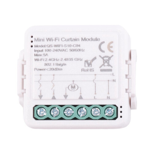4 modules de commande WiFi Tuya pour moteur de rideau électrique à enroulement, avec application de 1