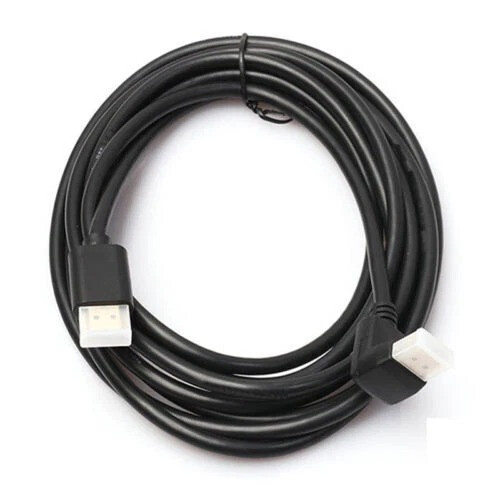 90 HDMI Right Angle Cable 1M High Speed, Gold 1