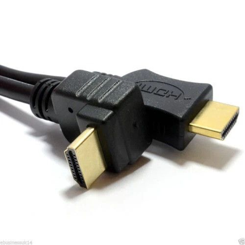 90 HDMI Right Angle Cable 1M High Speed, Gold 2