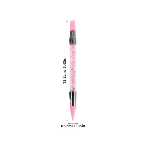 5St Pen Siliconen Acryl Roze Dubbele Tip Dotting Tool Manicure 1