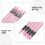 5St Pen Siliconen Acryl Roze Dubbele Tip Dotting Tool Manicure 4