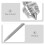 1Set Silver Spray Gun Fluid Nozzle Needle Cap Replacement Kit for Cars 5