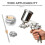 1Set Silver Spray Gun Fluid Nozzle Needle Cap Replacement Kit for Cars 6