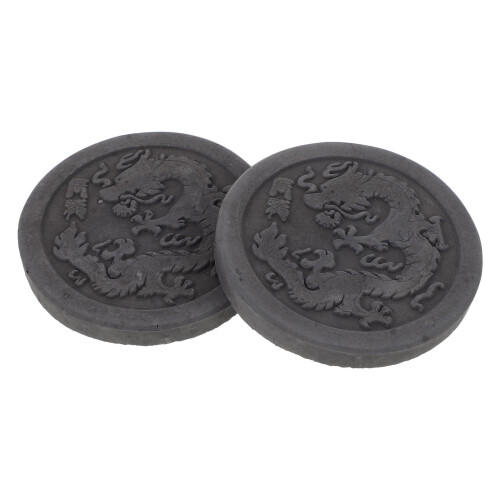 2Stk Antikes Han- -Muster, Schwarze Kulturelle Rubb-Schablone