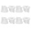 8Sets Plastic Metal Toilet Lid Fixing Nuts and Washers, Assorted Color 1