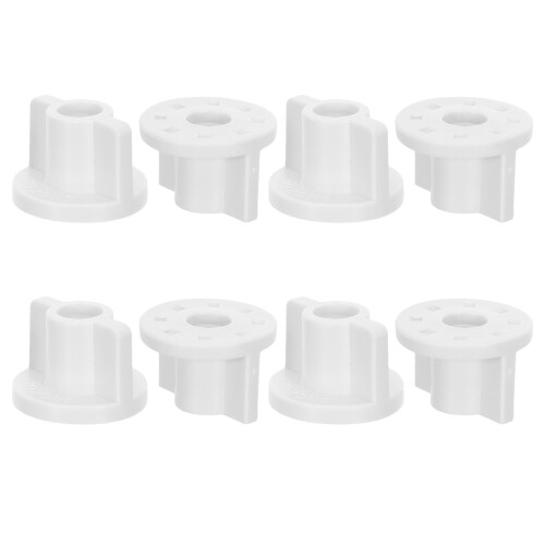 8Sets Plastic Metal Toilet Lid Fixing Nuts and Washers, Assorted Color