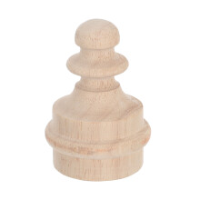 Unfinished Wooden Finials Light Brown for Home Decor and Crafts