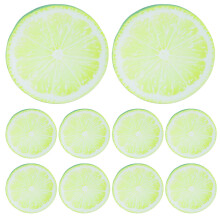 10Pcs Acrylic Lemon Bookmarks for Reading Green Fruit Page Markers Set