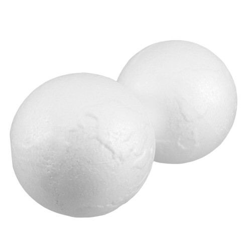 2Pcs White Foam Balls for Crafts 7 Inch Smooth Polystyrene DIY Globes