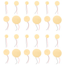 32Pcs Mini Acoustic Piezo Pickup Copper Golden Guitar Transducer Kit