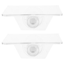 2Pcs Clear Acrylic Aquarium Ledge Shelves Suction Cup Plant Holders