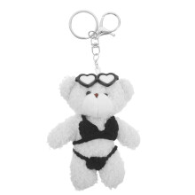 Multi Color Cute Stuffed Bear Keychain Plush Animal Decoration