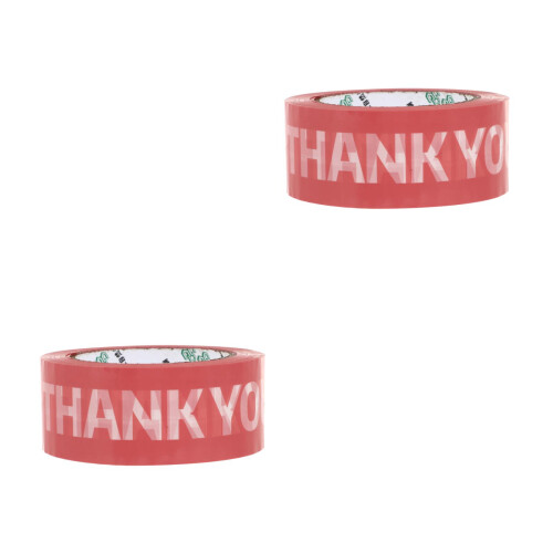 2Rolls Pink Plastic Decorative Tape with Strong Adhesive for DIY