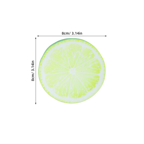 10Pcs Acrylic Lemon Bookmarks for Reading Green Fruit Page Markers Set 1