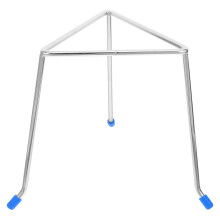 Silver Triangular Lab Tripod Stand Heat-Resistant Beaker Holder