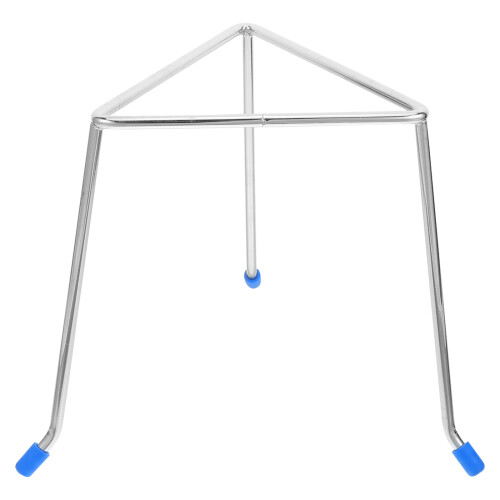 Silver Triangular Lab Tripod Stand Heat-Resistant Beaker Holder