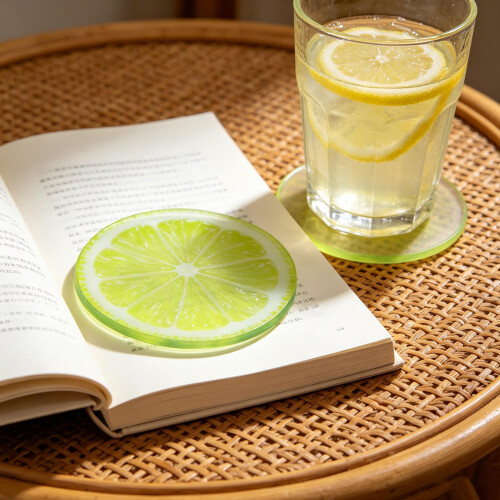 10Pcs Acrylic Lemon Bookmarks for Reading Green Fruit Page Markers Set 2