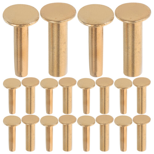 28Pairs Copper Rivet Fastener Kit for Kitchen Handle Replacement
